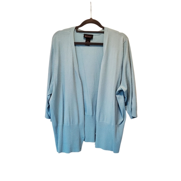 🎆Lane Bryant Baby Blue Women's Cardigan Size 18/20 - Picture 2 of 4